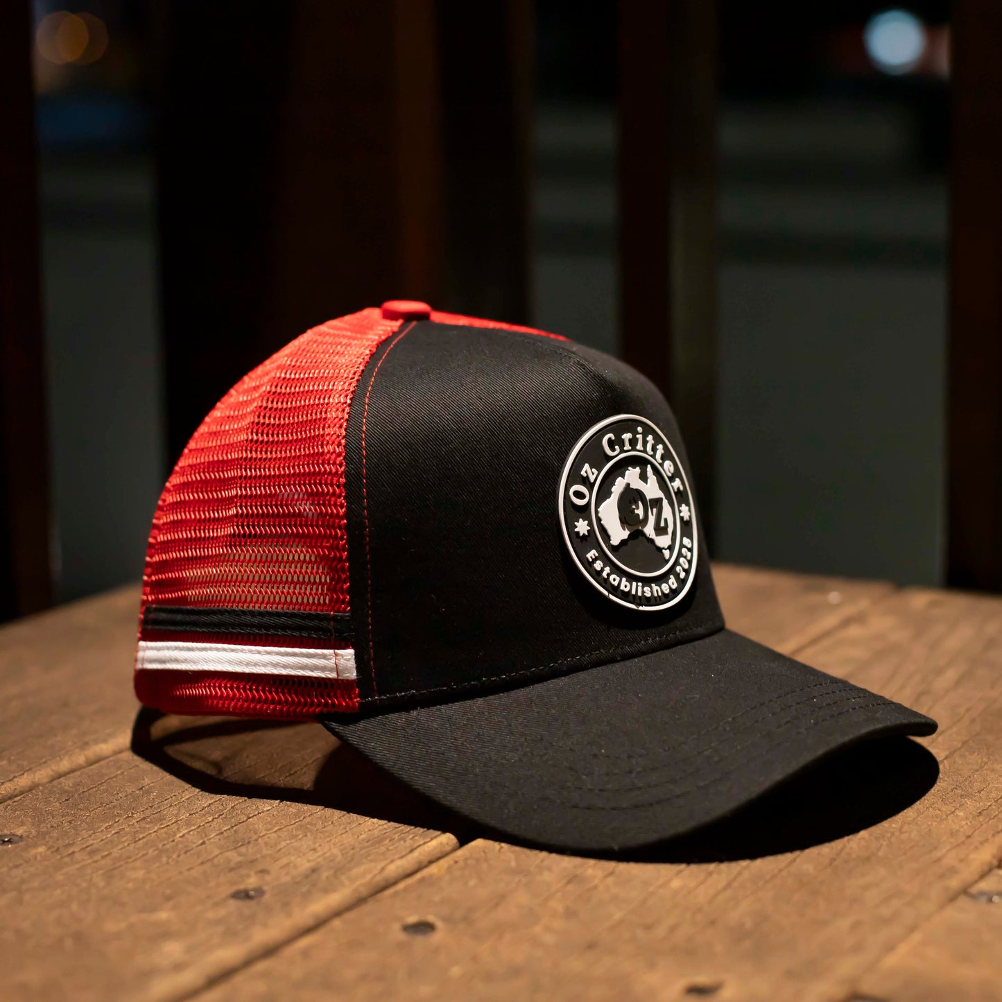 TRUCKER CAP OZ CRITTER CAP STRIPES