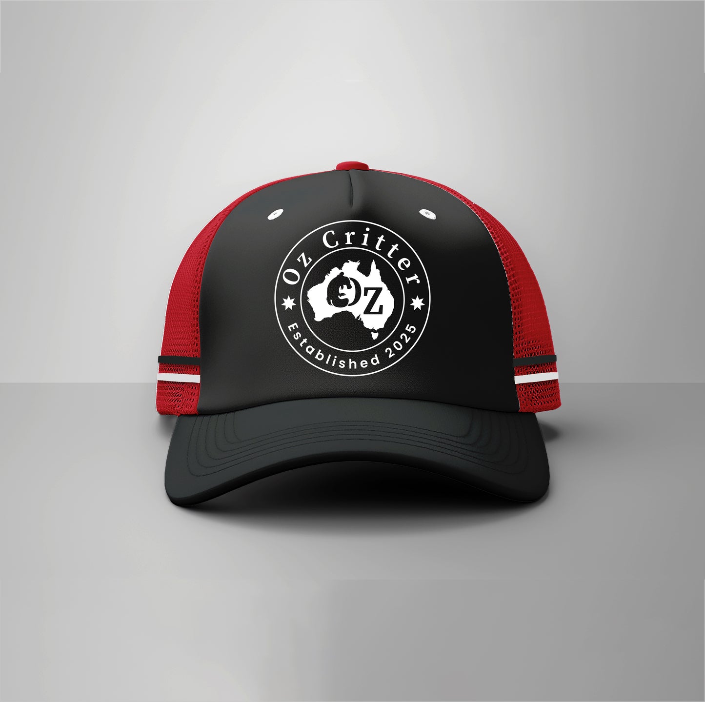 TRUCKER CAP OZ CRITTER CAP STRIPES
